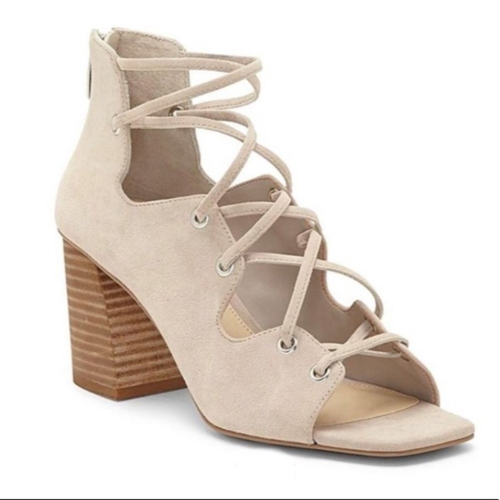 NEW Vince Camuto Nahara Laced Sandals Heels 8.5